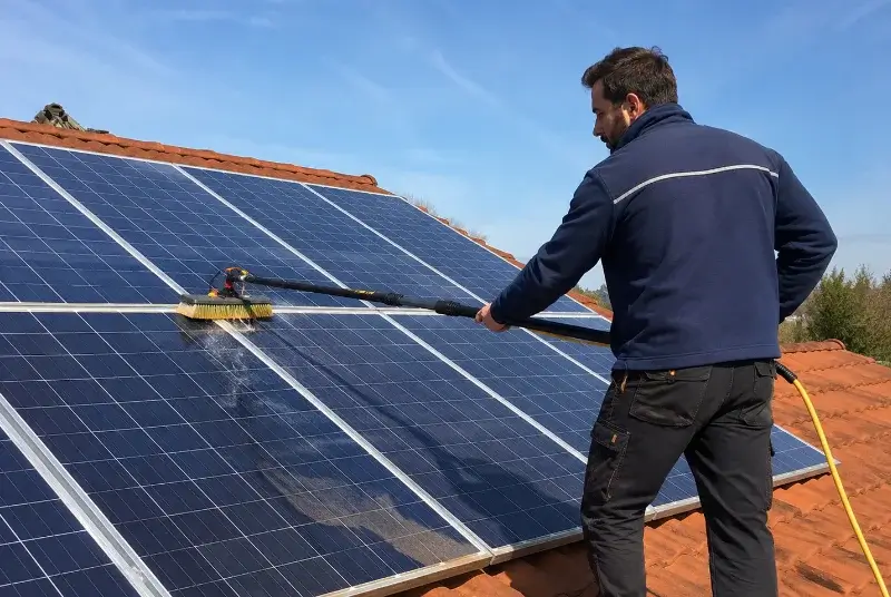 Nettoyage et entretien de panneaux solaires à Eyres-Moncube